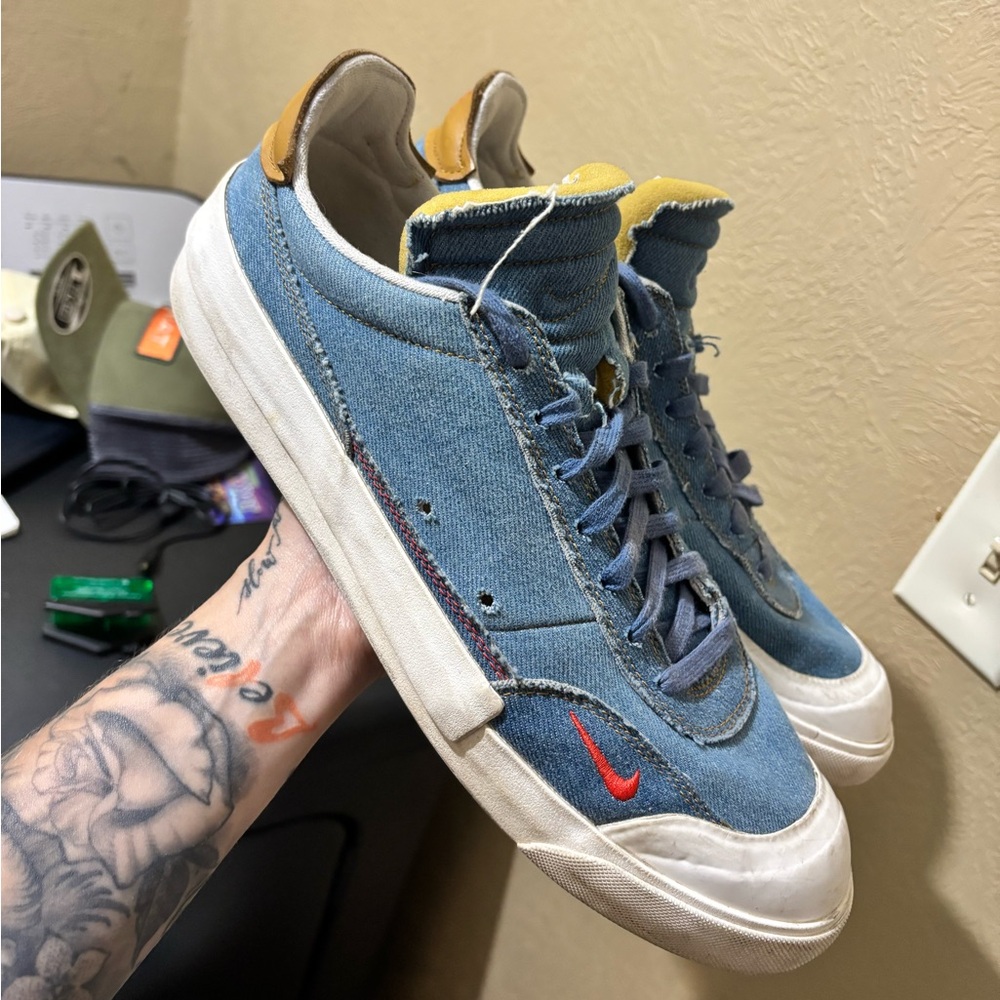 Nike Drop Type LX Premium Denim Sneakers Shoes Men's 11.5